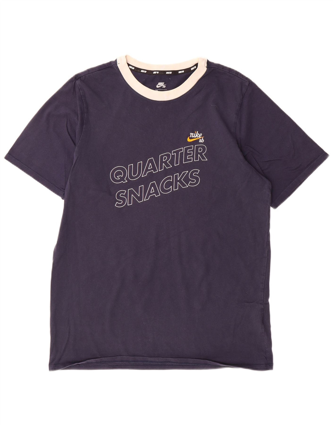 NIKE Herren-T-Shirt mit Grafik, mittelgroß, marineblau, Baumwolle