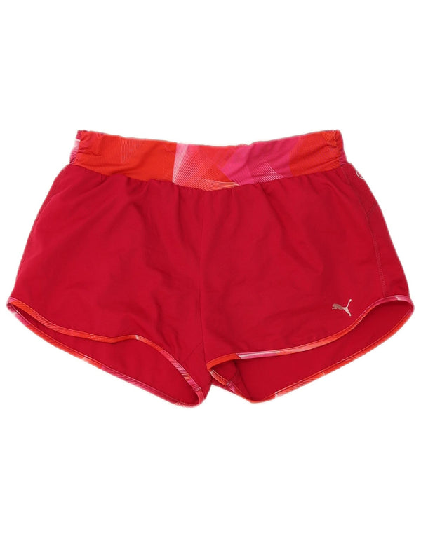 Puma Damen Sportshorts UK 14 Medium Burgund