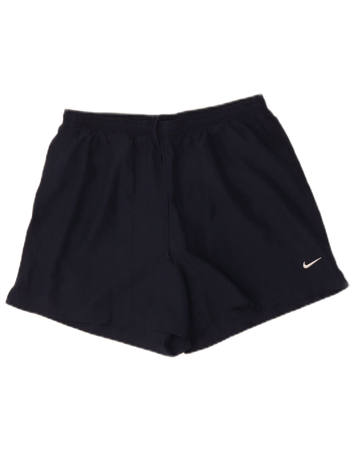 Nike Damen Dri Fit Sport Shorts UK 12 Medium Marineblau