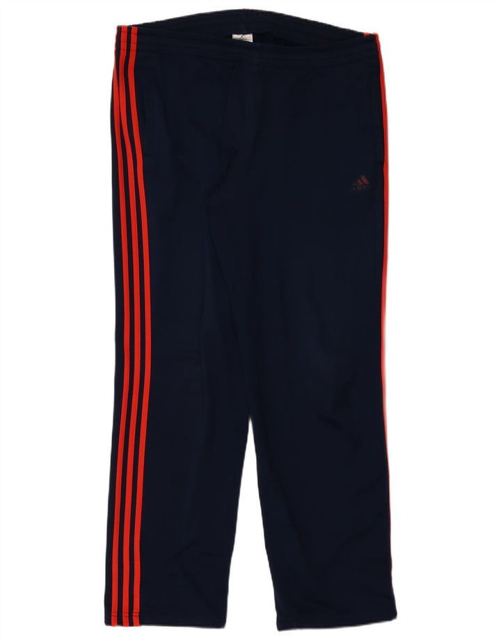 ADIDAS Herren-Trainingshose, Größe 42/44, groß, marineblau, Polyester