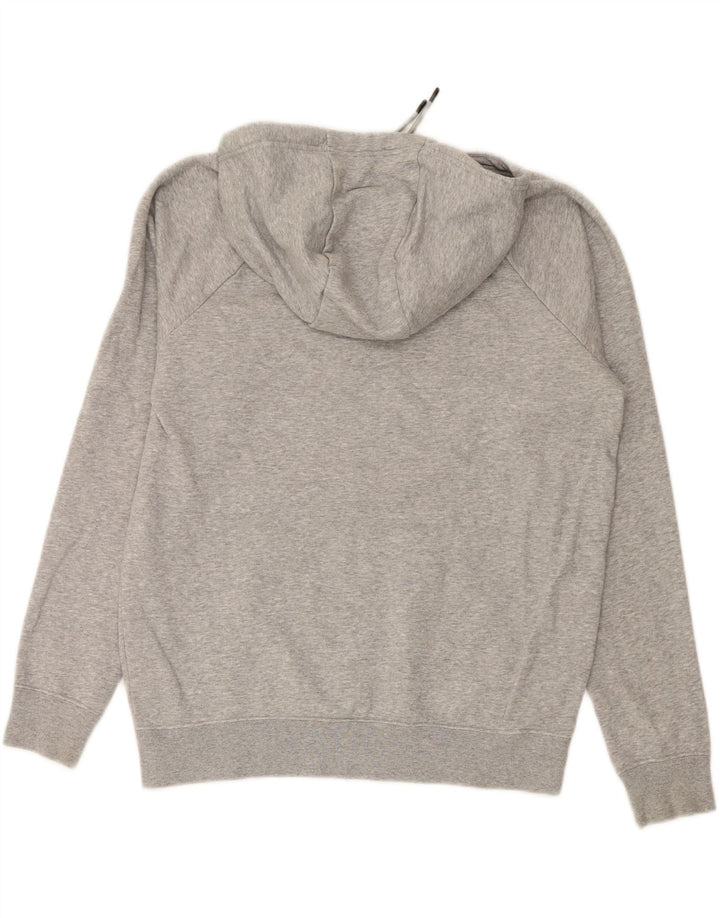 NIKE Mens Graphic Hoodie Jumper Medium Grey Cotton