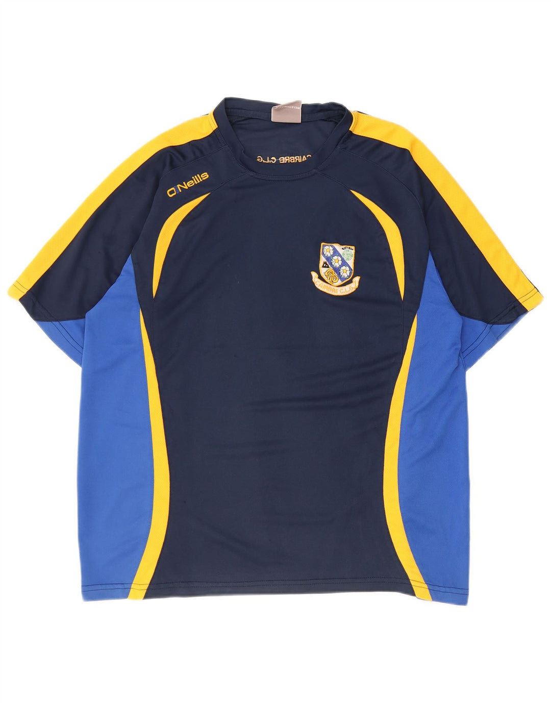 O'Neills Herren-T-Shirt mit Grafik, Mittelgroßes marineblaues Colourblock-Polyester