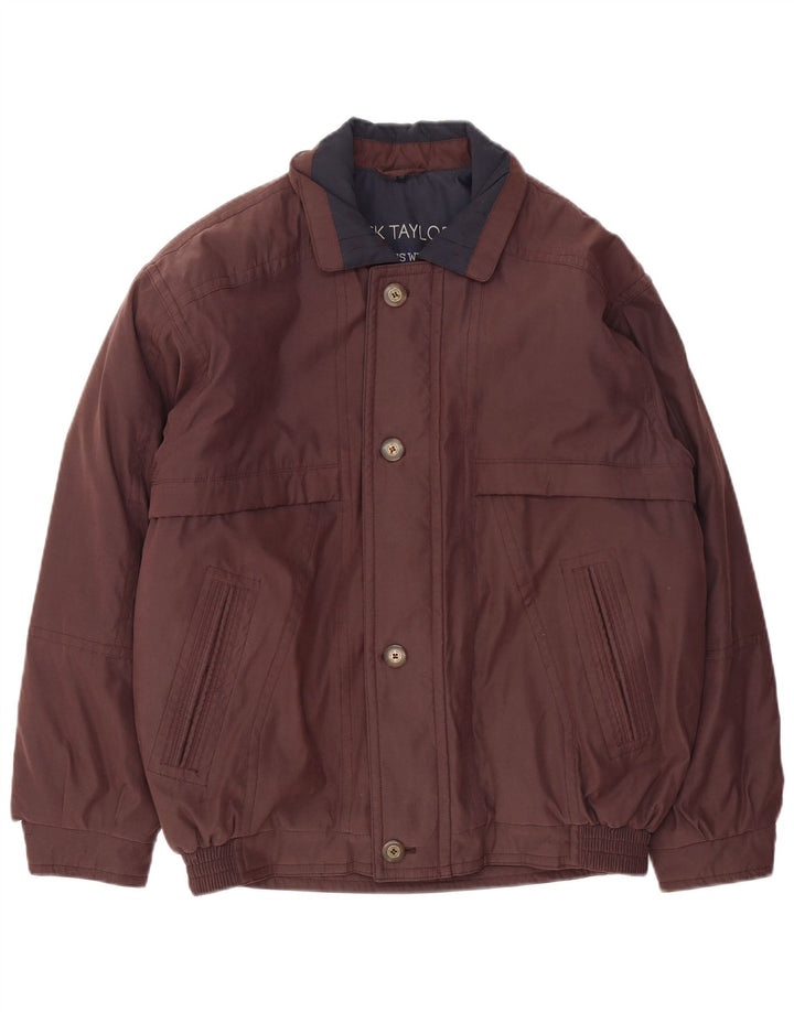 Nick Taylor Herren Bomberjacke IT 50 Large Braun Polyester