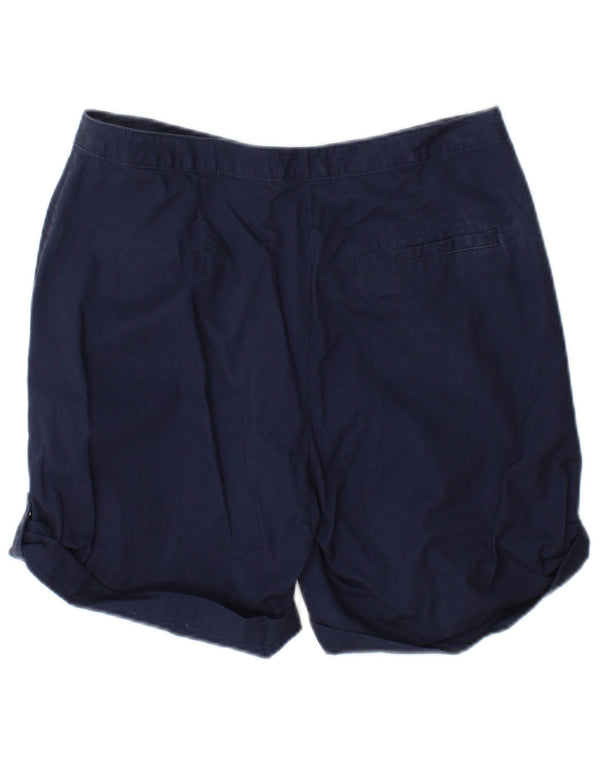 Marks & Spencer Damen Chinoshorts UK 10 Small W27 Marineblaue Baumwolle