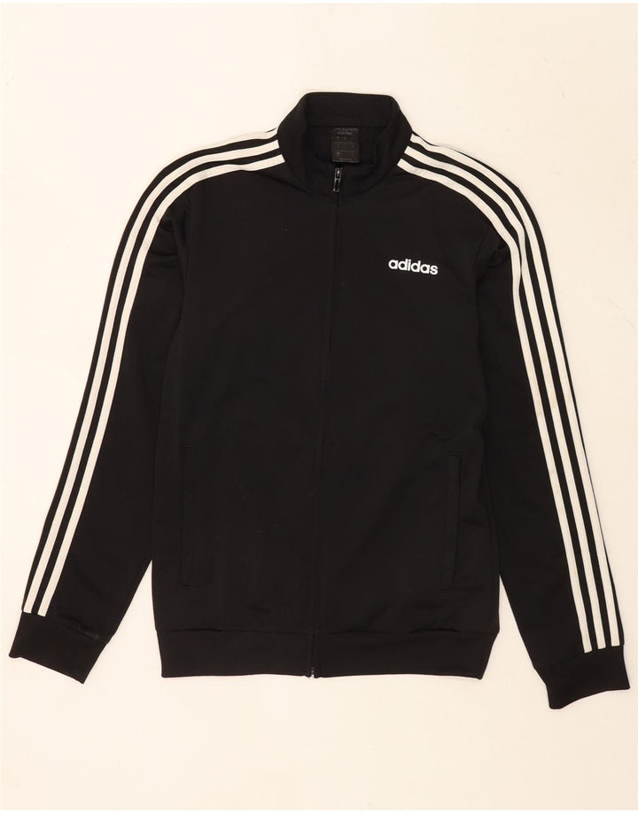 Adidas Herren Trainingsanzug Top Jacke Small Schwarz Polyester
