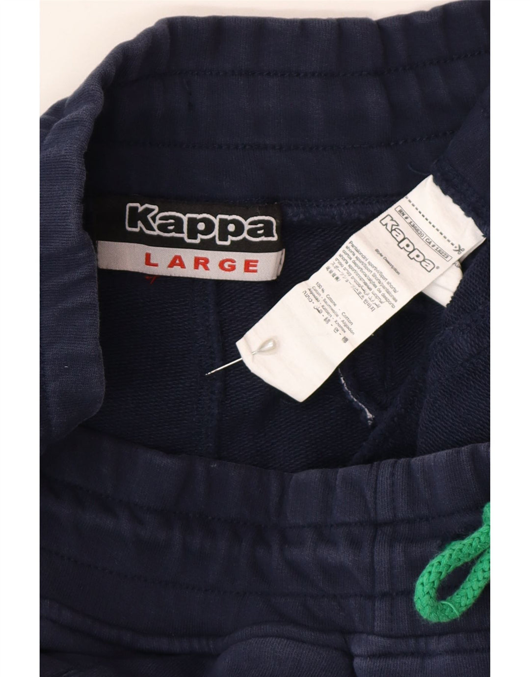 Kappa Herren Graphic Sport Shorts Große marineblaue Baumwolle