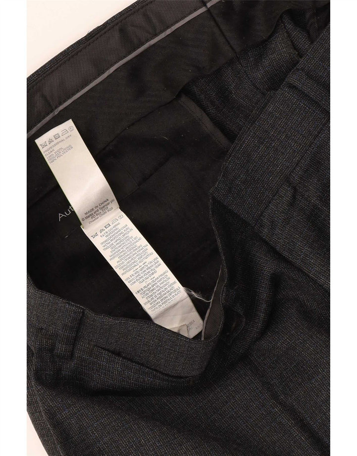 Marks & Spencer Herren Autograph Gerade Anzughose W36 L33 Graue Wolle