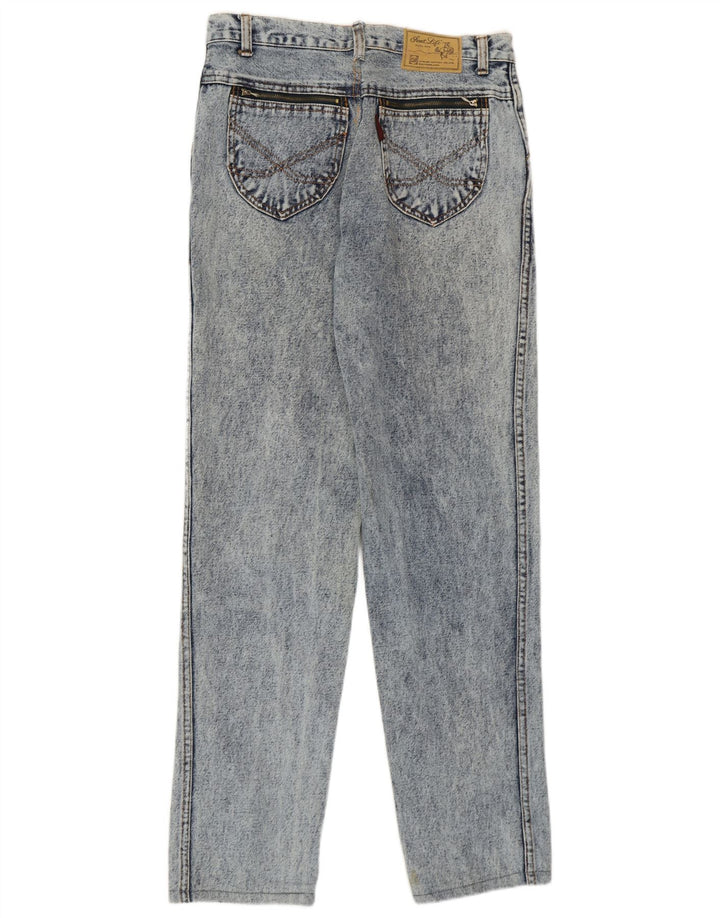 Vintage Damen Straight Jeans W33 L30 Blaue Baumwolle