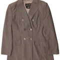 Laurel Zweireihiger Blazer für Damen, EU 38, mittelgraue Schurwolle