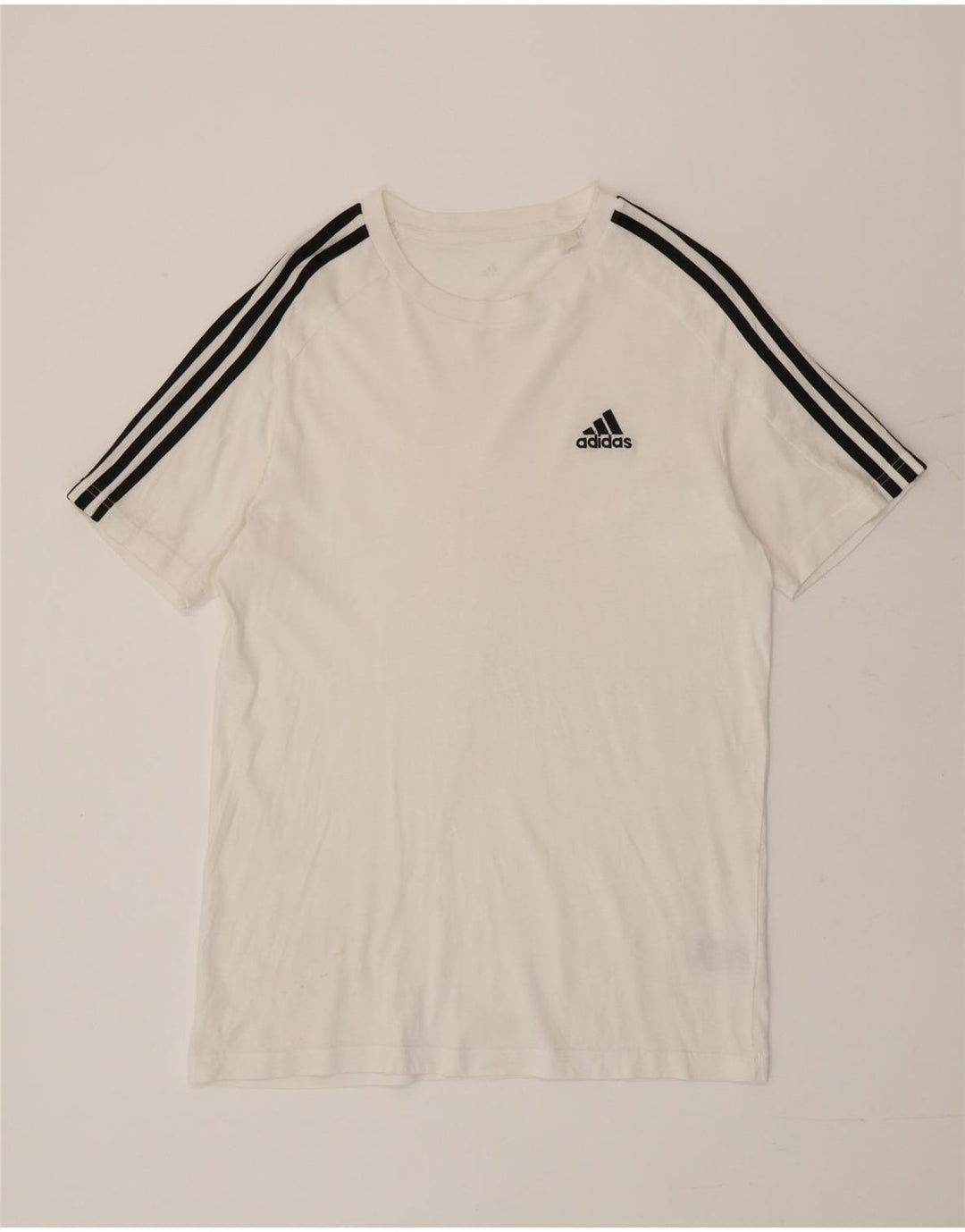 Adidas Herren T-Shirt Top Small Weiß Baumwolle