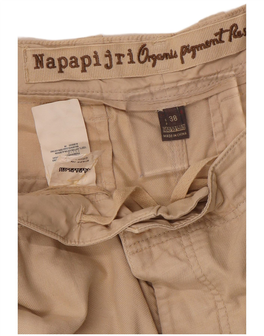 NAPAPIJRI Herren Chino-Shorts W38 XL Beige Baumwolle