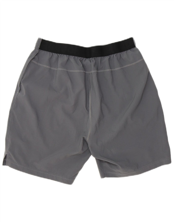 REEBOK Mens Sport Shorts Large  Grey Polyester