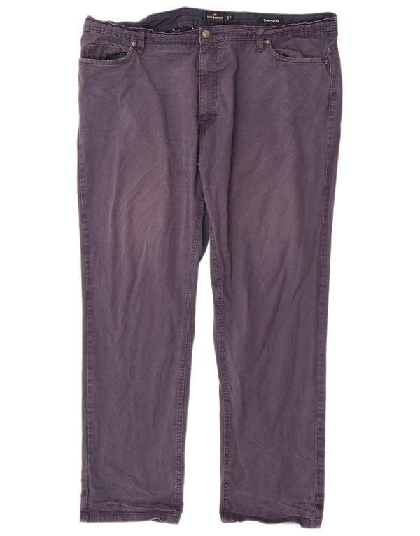 Marks & Spencer Herren Blue Harbor Tapered Freizeithose W42 L31 Marineblau