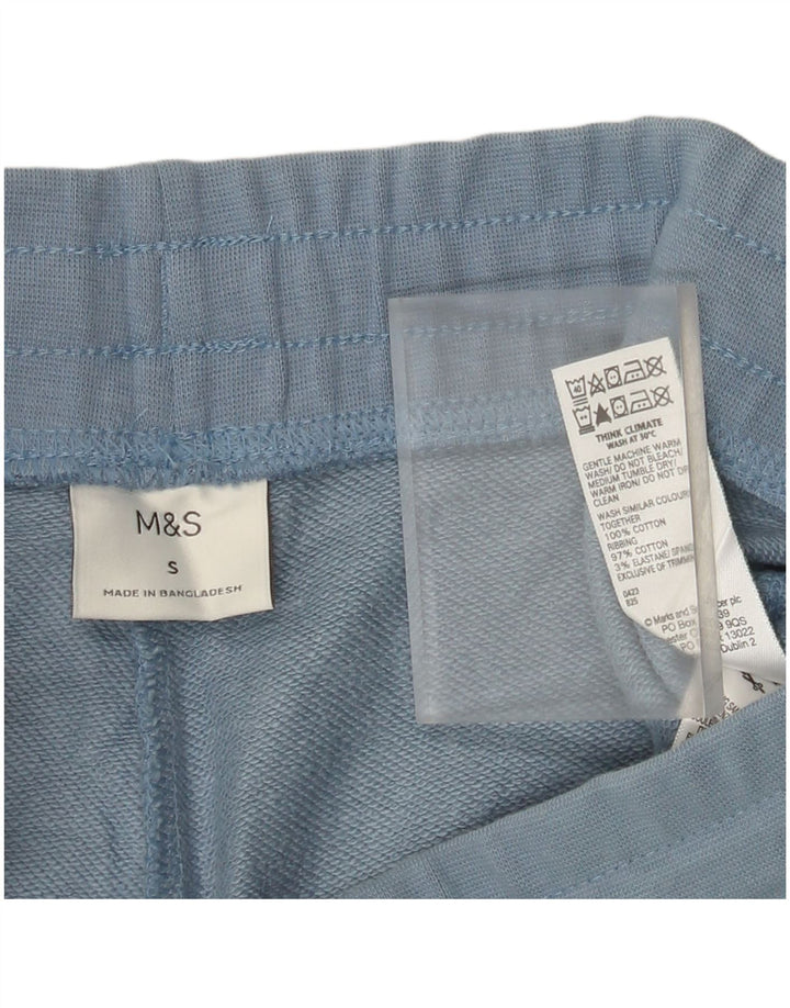 Marks & Spencer Herren-Sportshorts, Größe S, blaue Baumwolle
