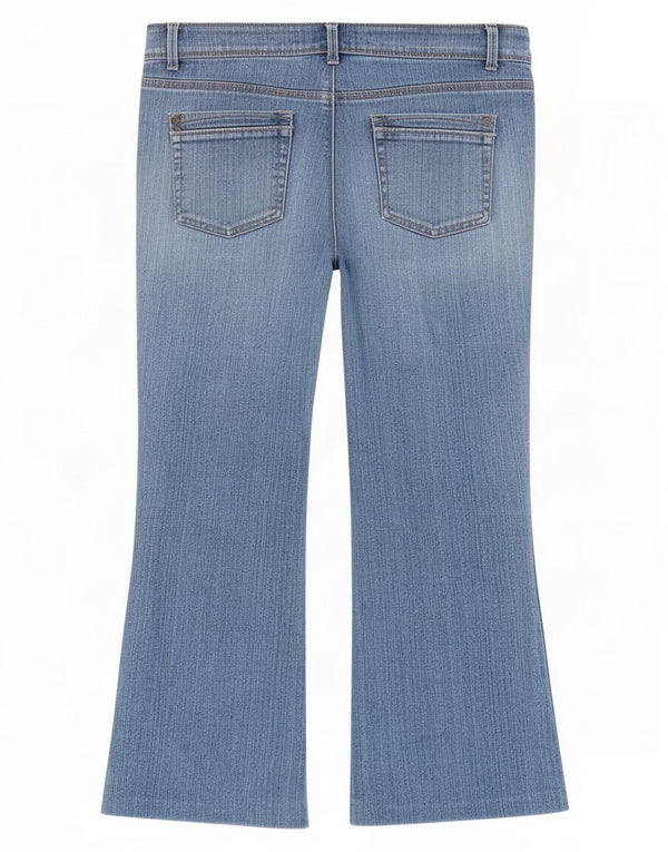M&Co Damen Bootcut Jeans UK 16 Large W34 L26 Blaue Baumwolle