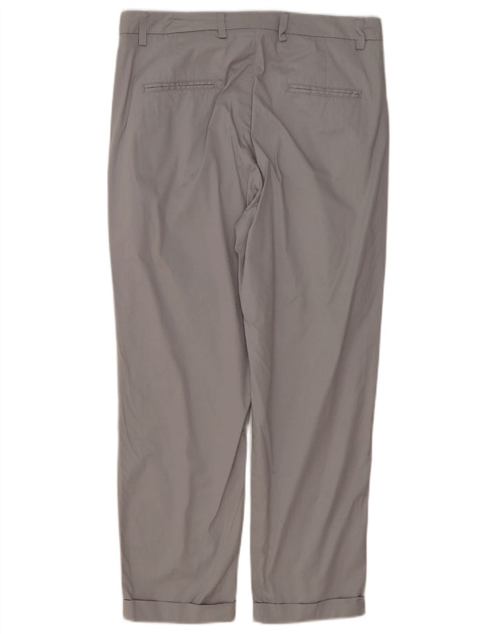 Jaeger Damen Crop Pegged Anzughose UK 12 Medium W32 L25 Grau Polyester