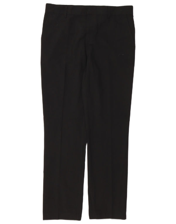 Vintage Damen gerade Chino-Hose W32 L29 Schwarz
