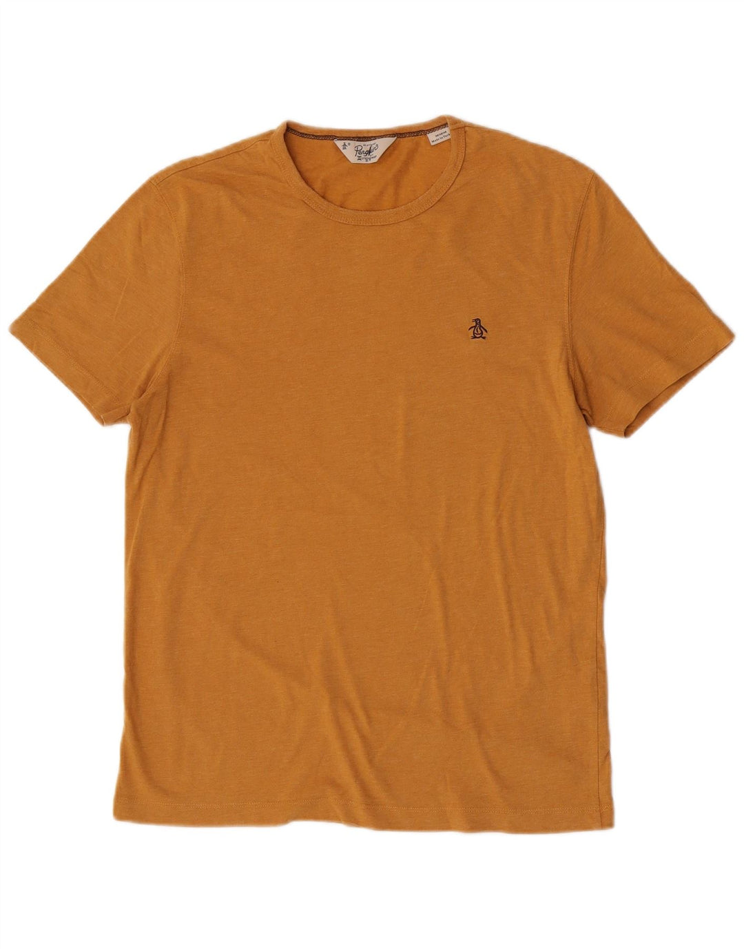 Penguin Herren-T-Shirt aus mittelgelber Baumwolle