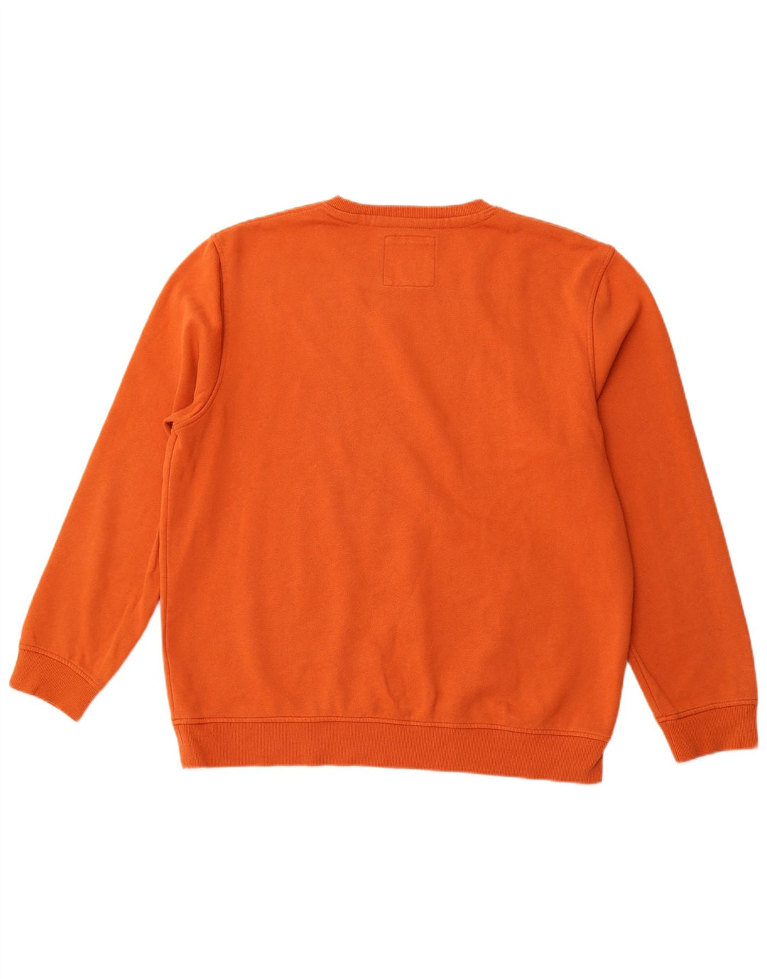 CREW CLOTHING Herren Sweatshirt Pullover 2XL Orange Baumwolle