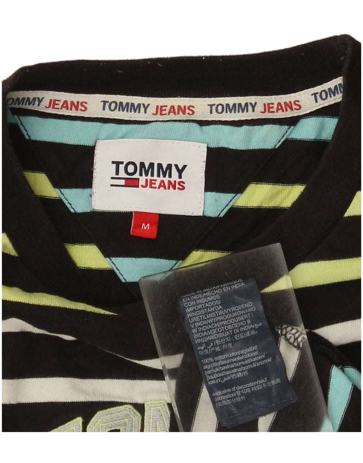 Tommy Hilfiger Herren-T-Shirt mit Grafik, mittelgroß, mehrfarbig, gestreift, Baumwolle