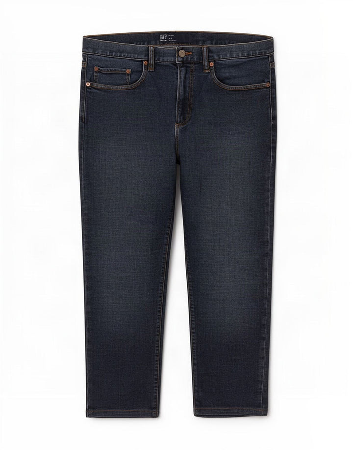 Gap Herren Slim Jeans W36 L27 Marineblau Baumwolle