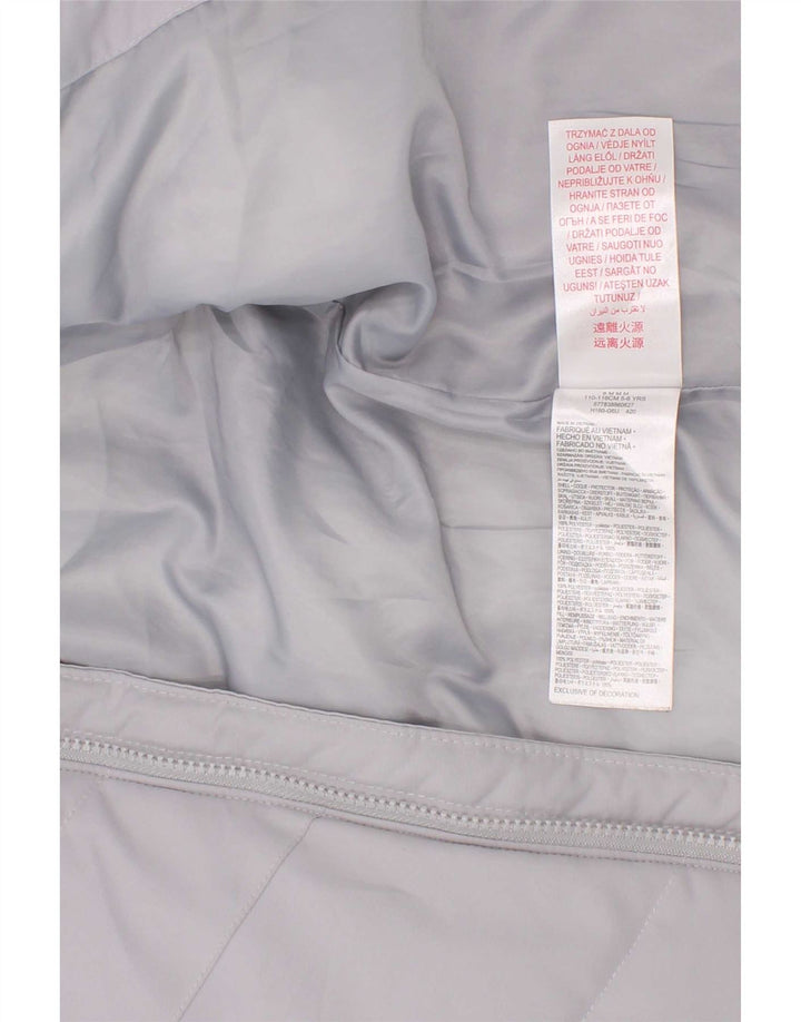 Nike Jungen-Kapuzenjacke, gepolstert, 5–6 Jahre, mittelgraues Polyester