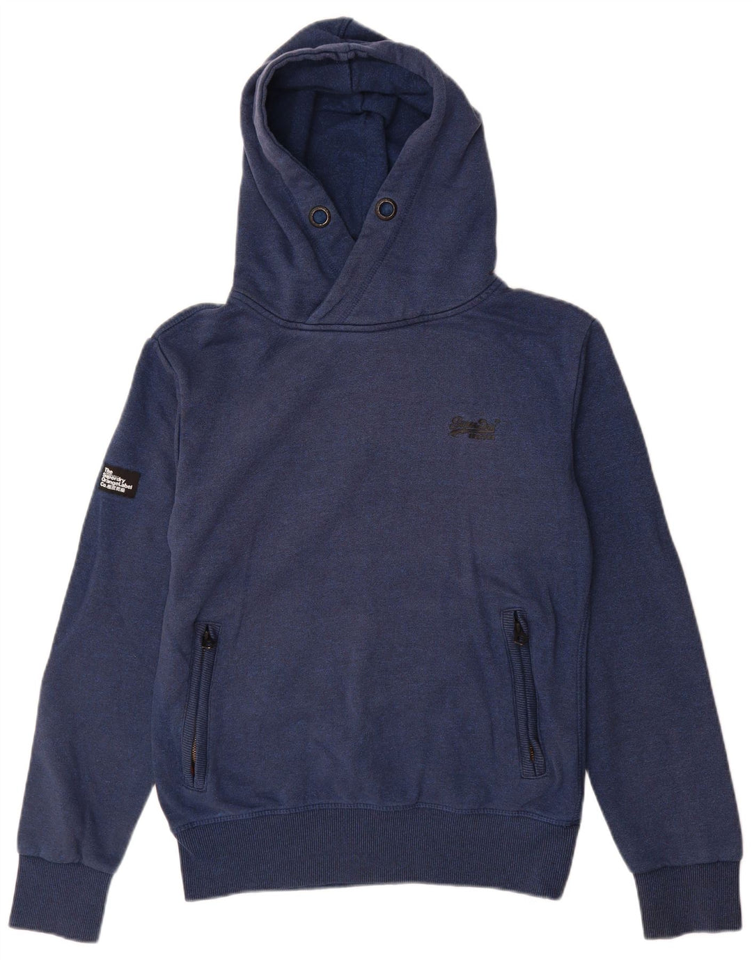 Superdry Herren-Kapuzenpullover, Größe S, Marineblau, Baumwolle