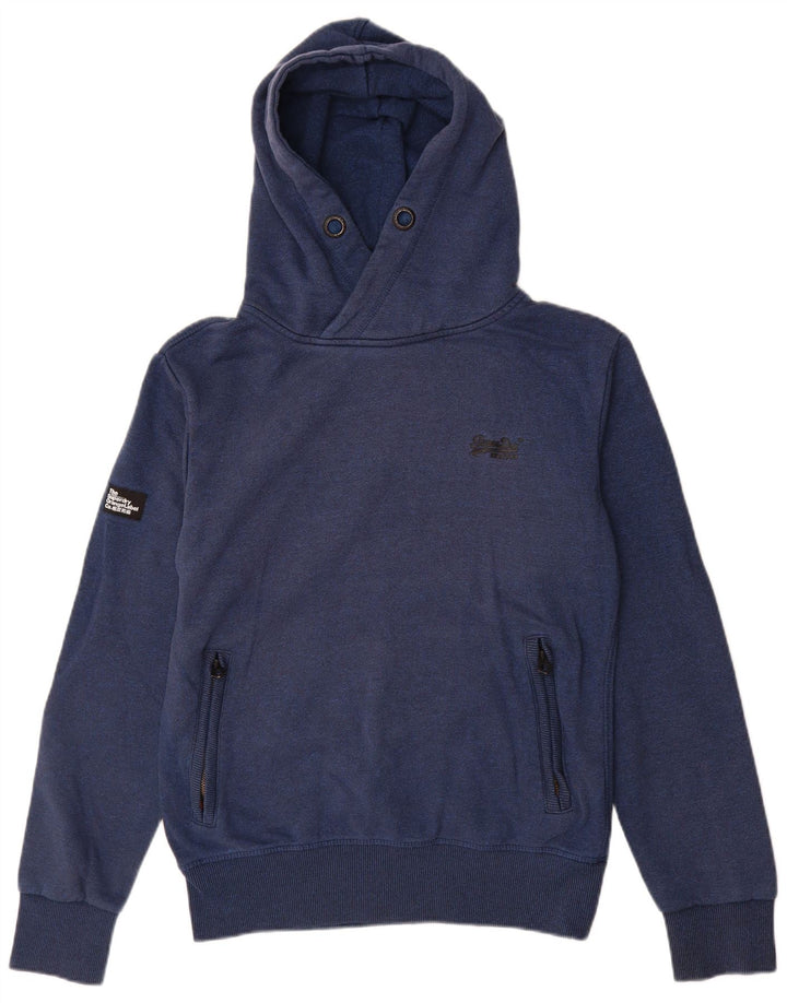Superdry Herren-Kapuzenpullover, Größe S, Marineblau, Baumwolle