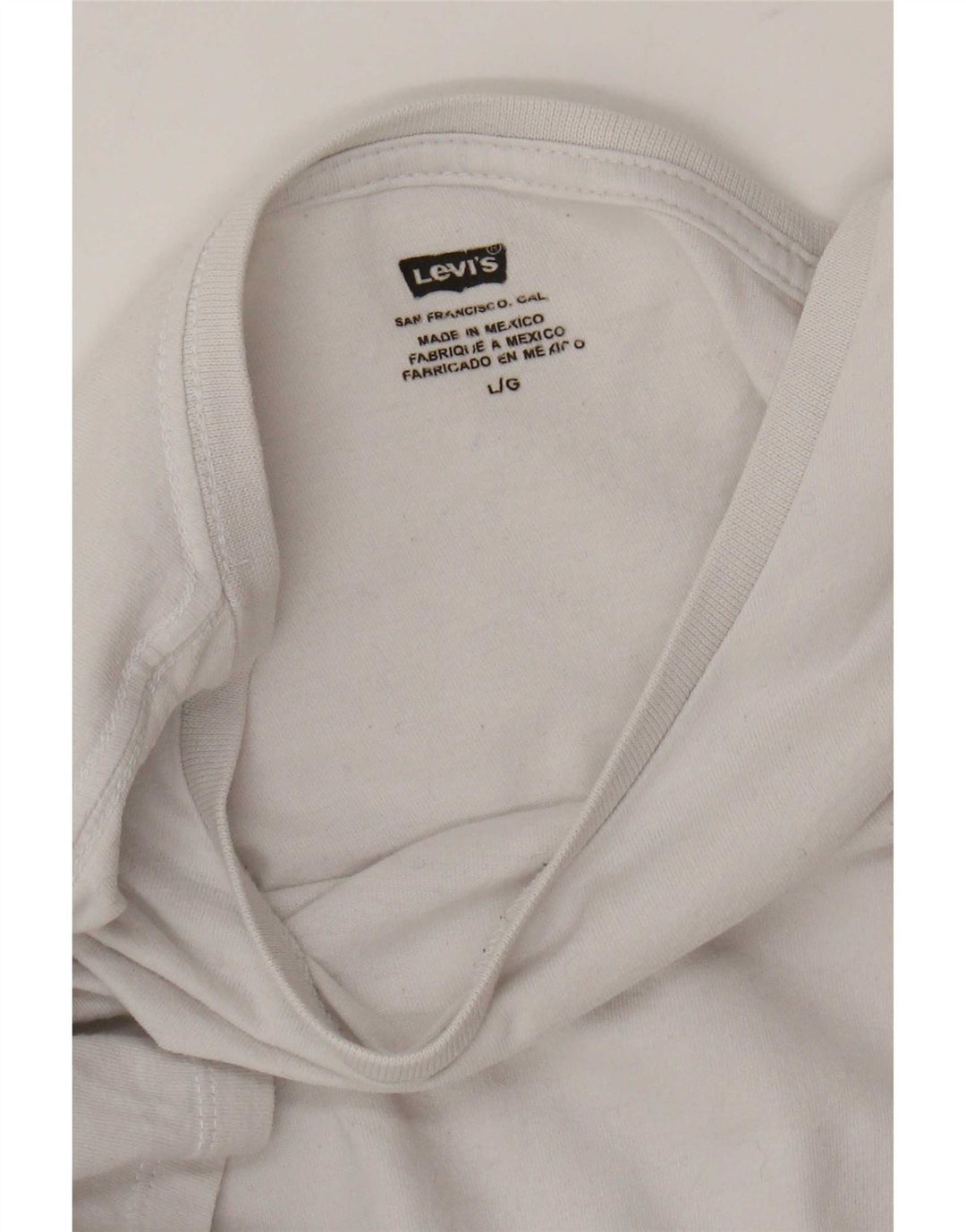 Levi's Damen T-Shirt Top UK 16 Large Weiß