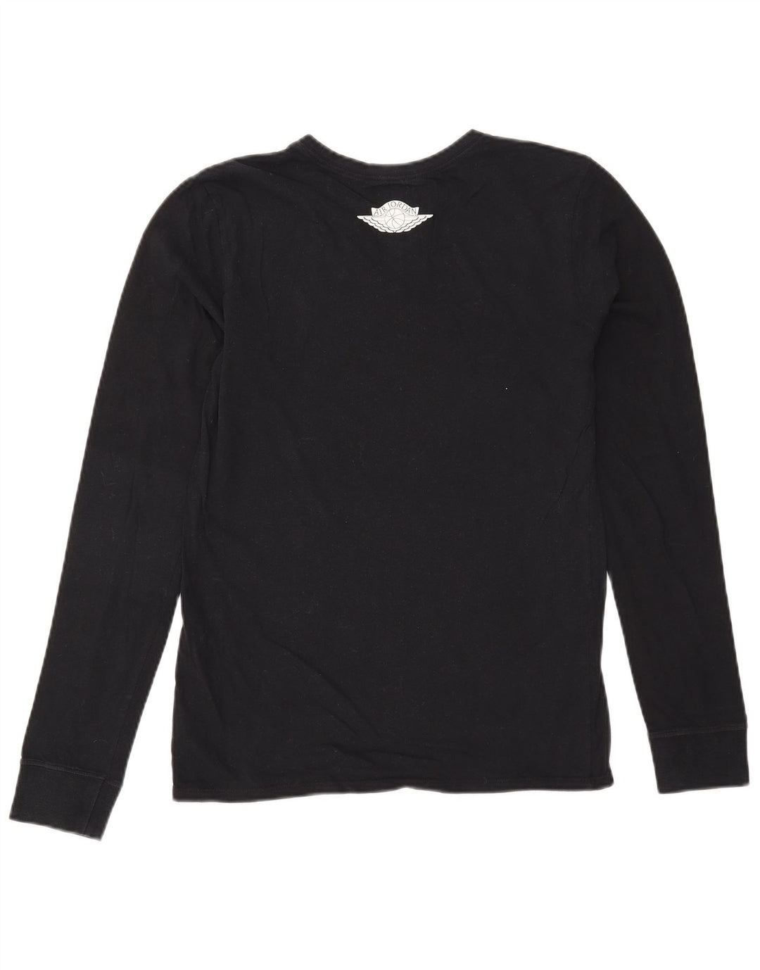 Jordan Herren Graphic Top Langarm Small Schwarz Baumwolle