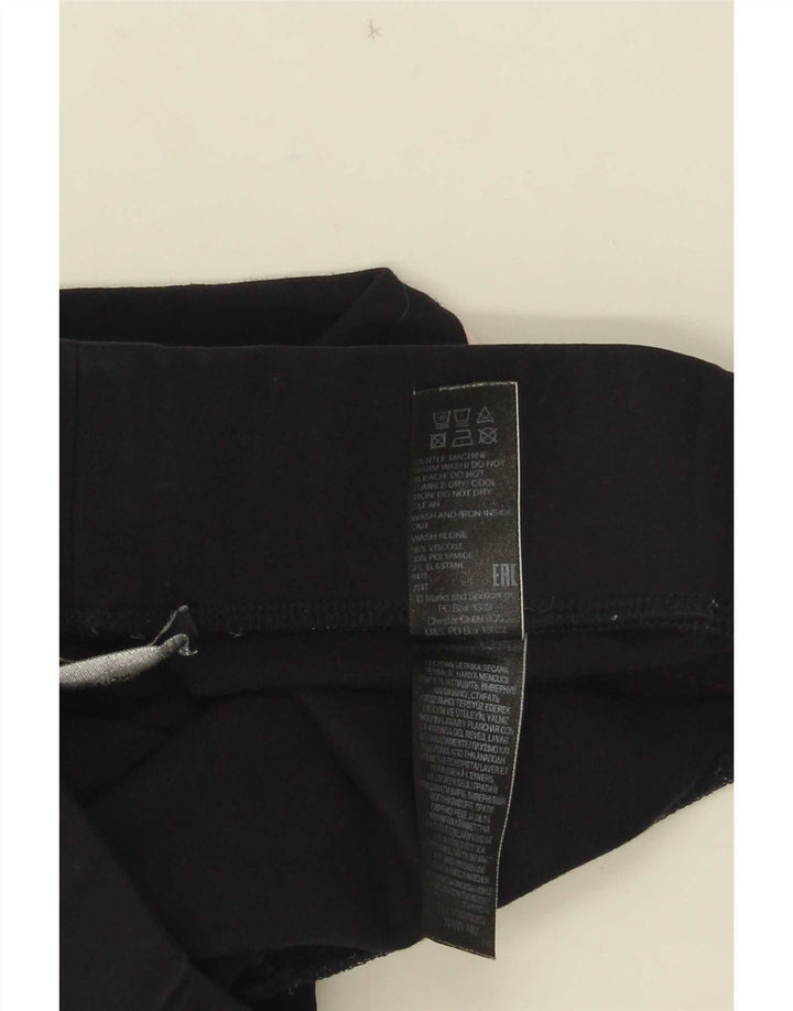 Marks & Spencer Damen Leggings UK 10 Small Marineblau Colourblock Viskose