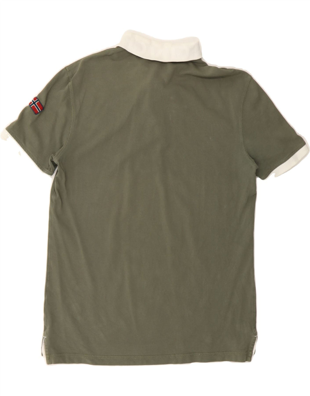 NAPAPIJRI Mens Polo Shirt Large Green Vintage Napapijri and Second-Hand Napapijri from Messina Hembry 
