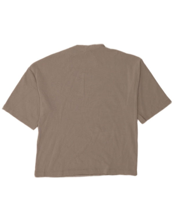 Zara Damen Übergroßes T-Shirt Top UK 10 Small Grau