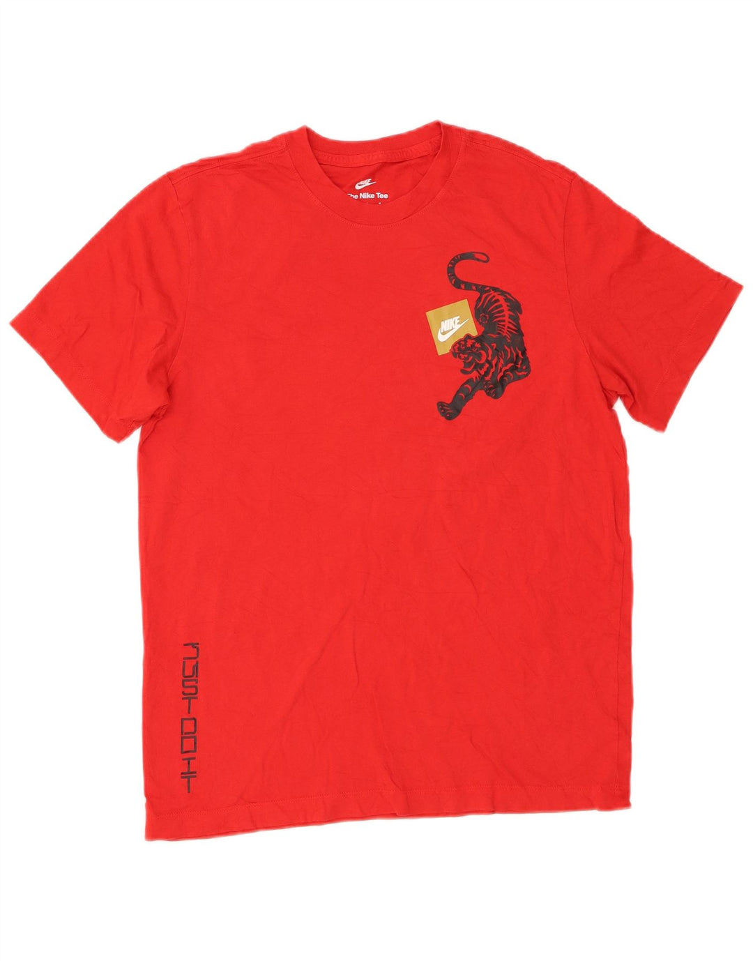 Nike Herren-T-Shirt mit Grafik, mittelrote Baumwolle