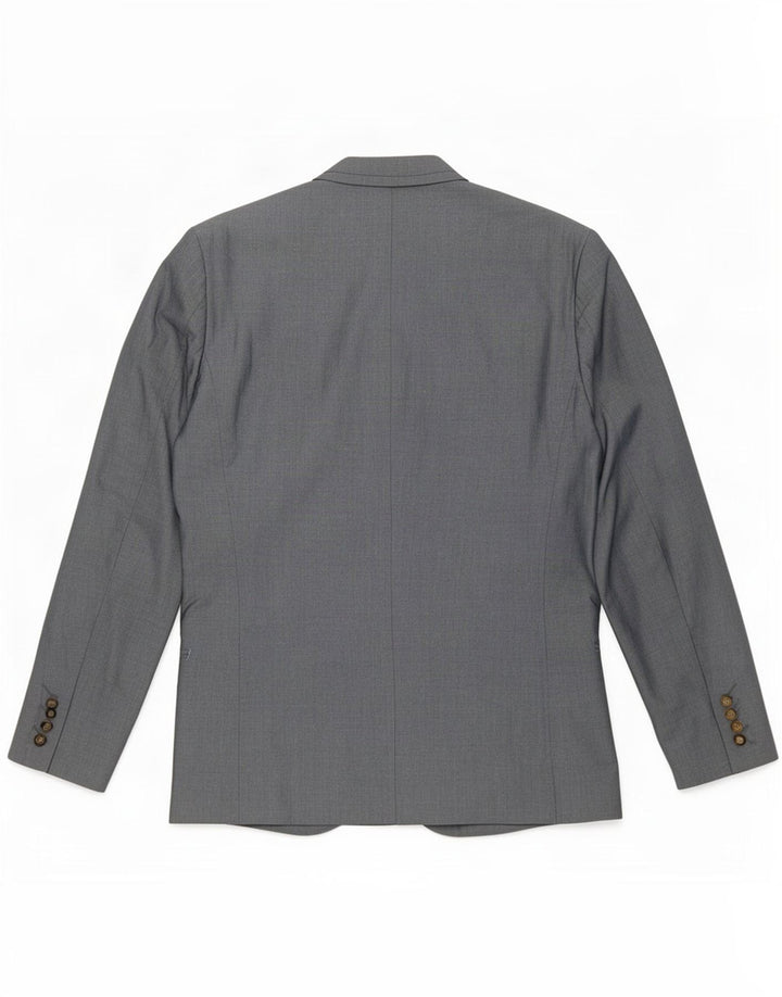 Ted Baker Herren-Blazer mit 2 Knöpfen, UK 40, Größe L, Grau, Baumwolle