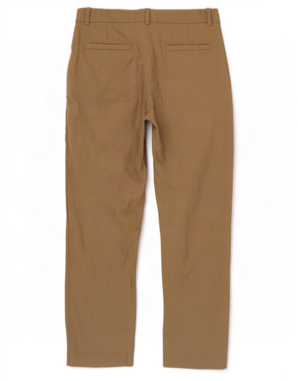 Massimo Dutti Damen Crop Tapered Chinohose EU 40 Medium W30 L26 Beige