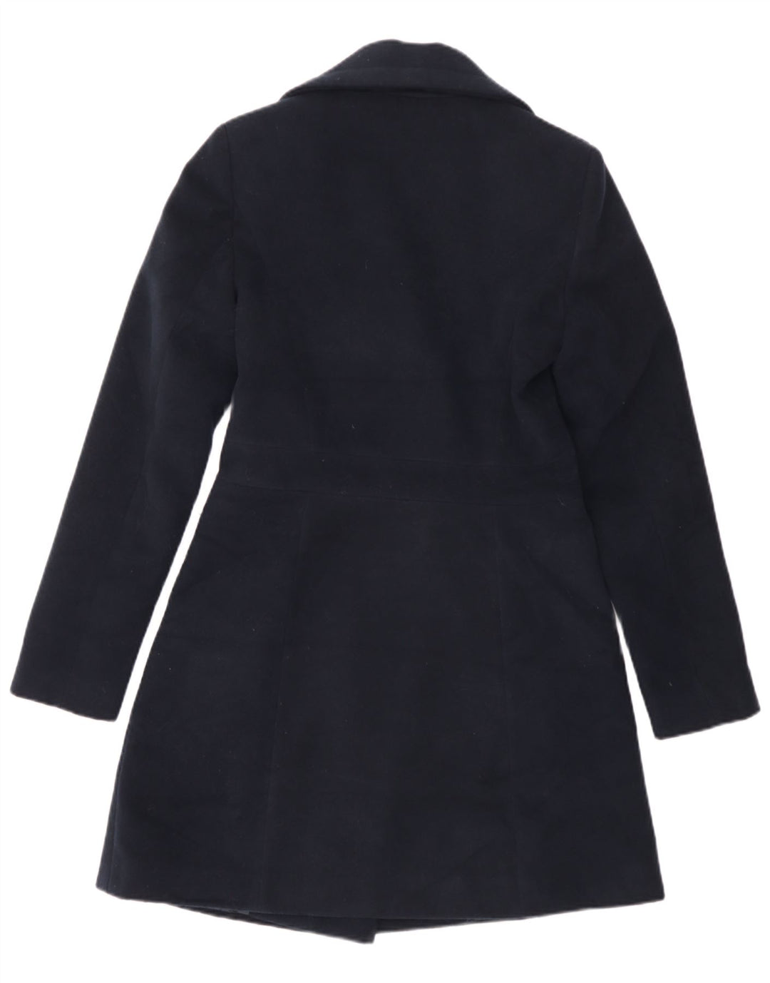 Oasis Damen Zweireihiger Mantel UK 6 XS Marineblau Polyester