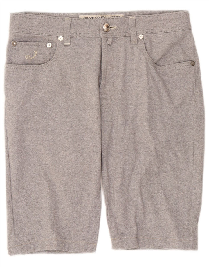 Jacob Cohen Herren Freizeitshorts W32 mittelgraue Baumwolle
