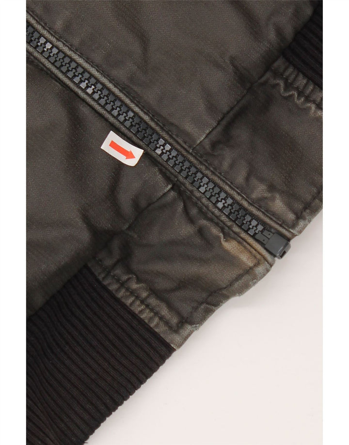 Jack & Jones Herren Militärjacke UK 36 Small Graue Baumwolle