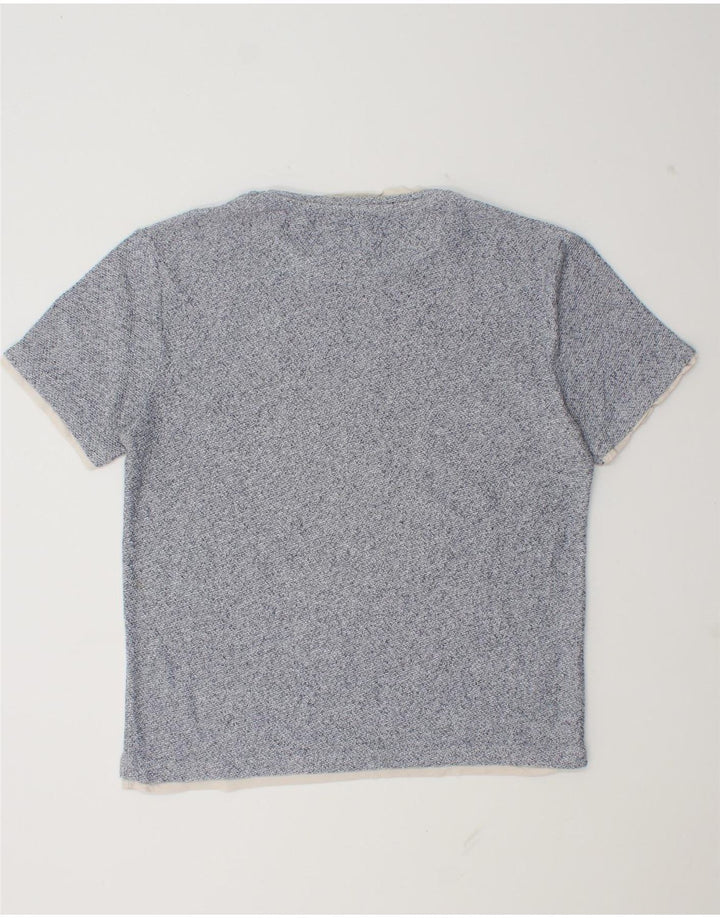Zara Herren T-Shirt Top Large Blau