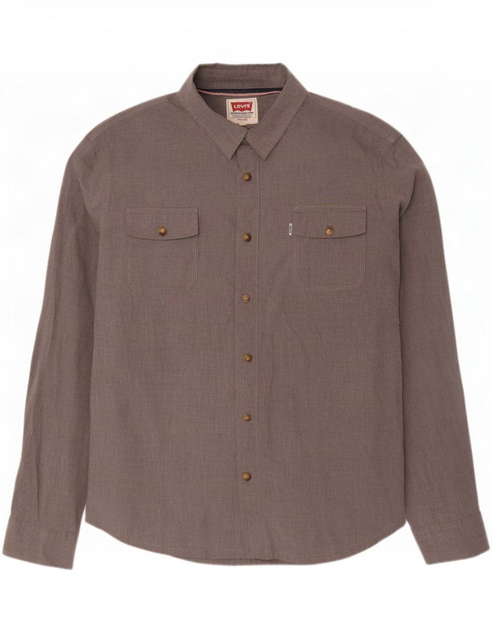 Levi's Herrenhemd 2XL aus grauer Baumwolle