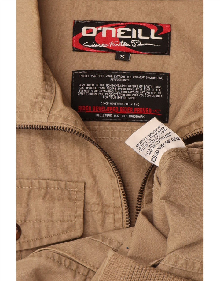 O'NEILL Herren Bomberjacke UK 36 Small Beige Baumwolle