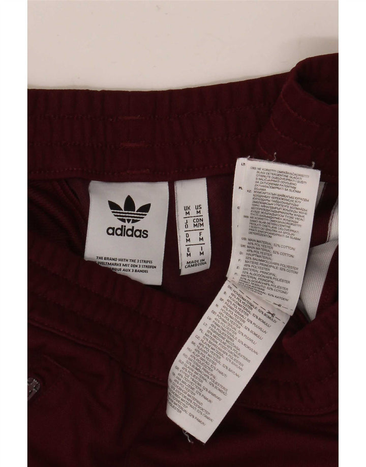 Adidas Herren-Trainingshose, mittlere Baumwolle, Burgunderrot