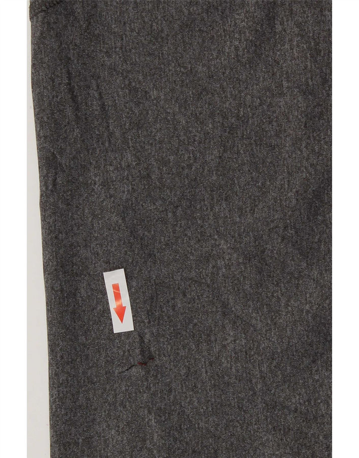 Under Armour Damen Capri-Leggings UK 14 Large Graues geometrisches Polyester