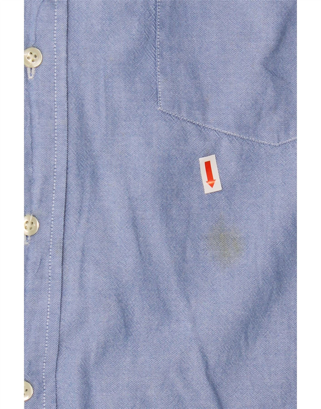 TOMMY HILFIGER Herren Kurzarmhemd XL Blau Baumwolle