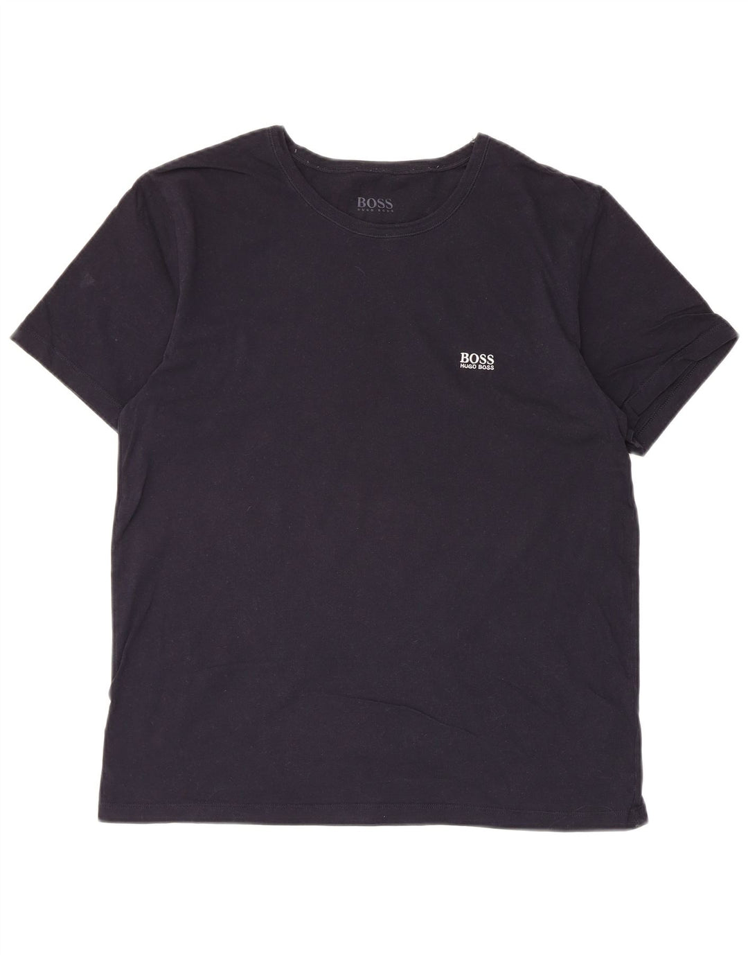 Hugo Boss Herren T-Shirt Top Large Marineblau Baumwolle