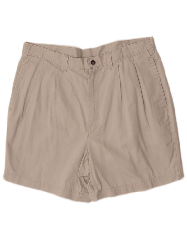 Marks & Spencer Herren Pegged Chino Shorts W36 Large Off White Cotton