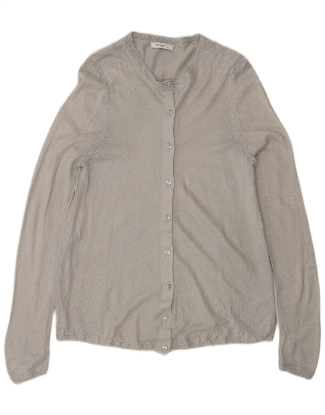 Marks & Spencer Damen-Cardigan-Pullover UK 12 Mittelgraues Acryl