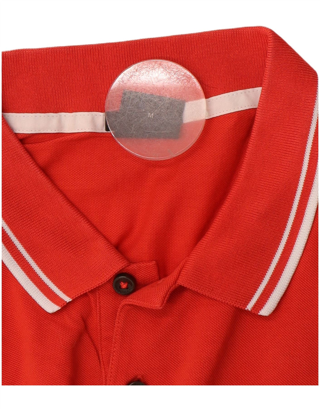 Hugo Boss Herren-Poloshirt mit normaler Passform, mittelrote Baumwolle