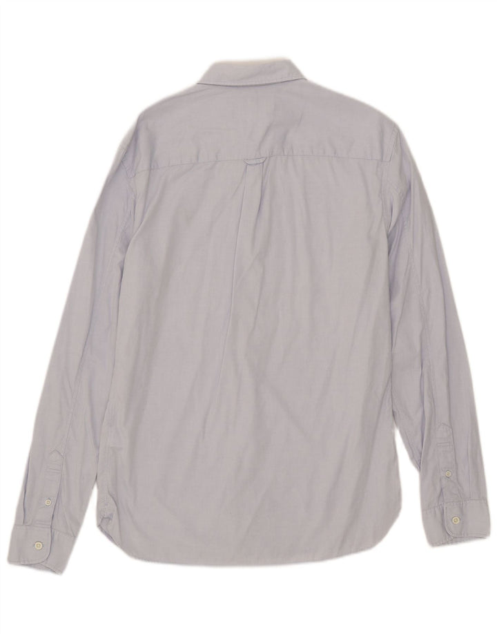 All Saints Herrenhemd, klein, aus blauer Baumwolle